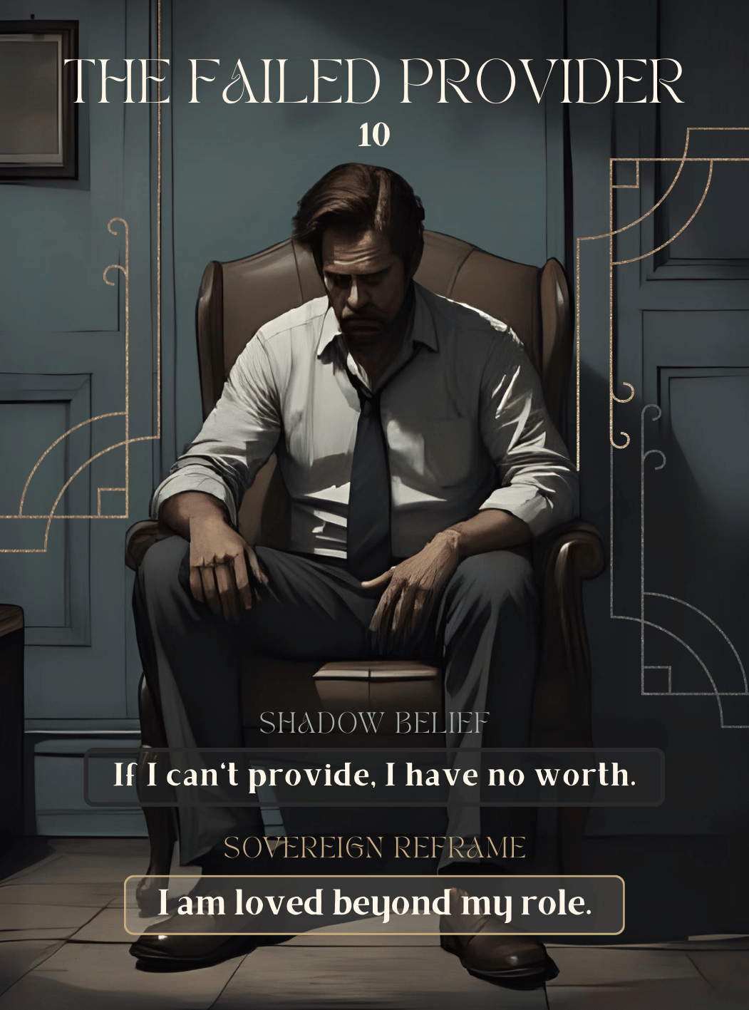 Archetypal Wounds Oracle by Fiona Ellis card 10 The Failed Provider