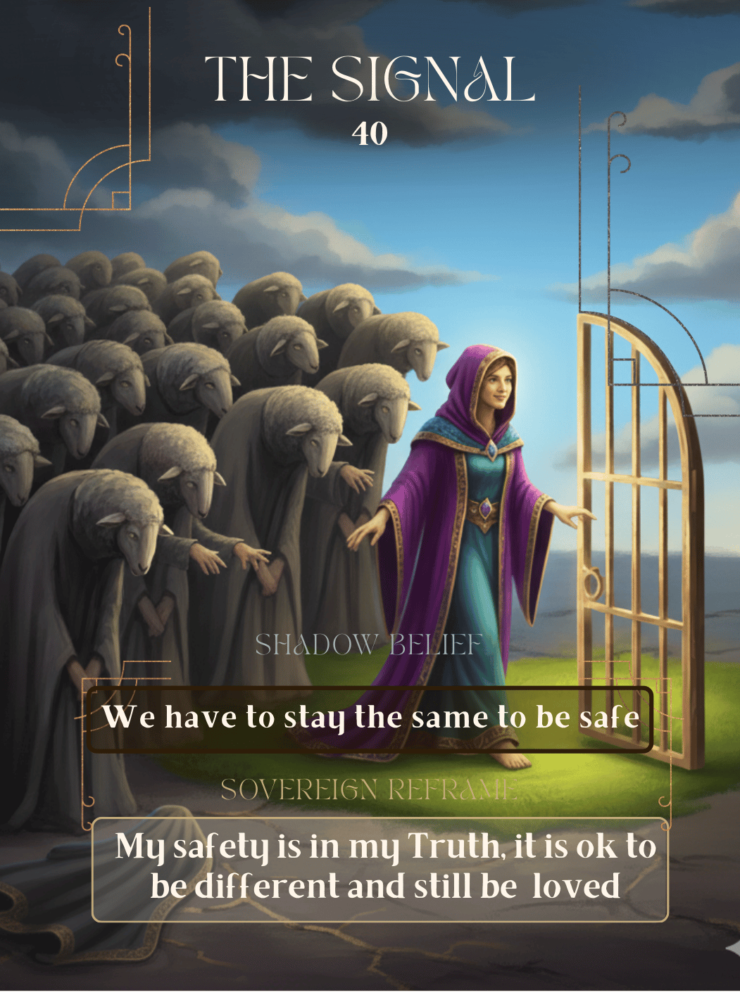 Archetypal Wounds Oracle Card 40 The Signal