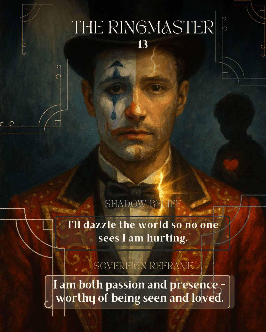 Archetypal Wounds Oracle Card 13 The Ringmaster