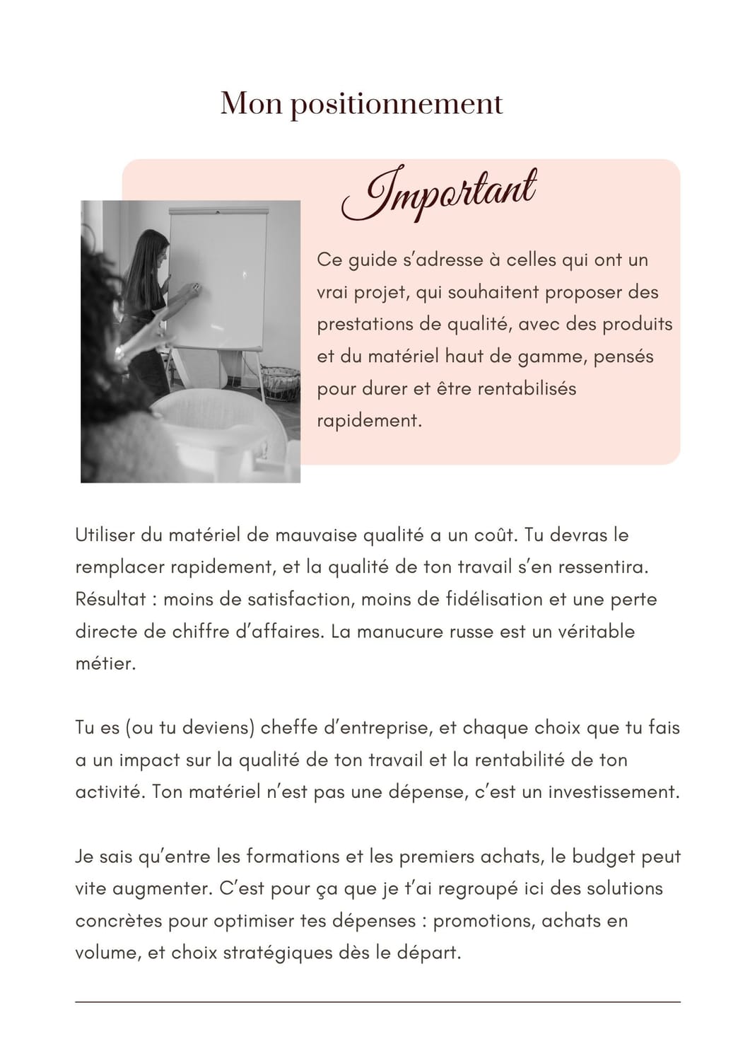 Suite du guide réservée