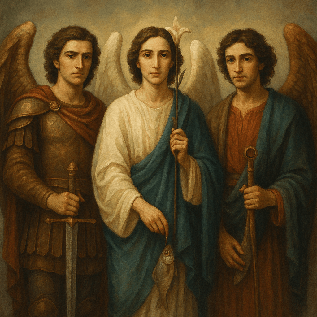 Santos Arcángeles Miguel, Gabriel y Rafael