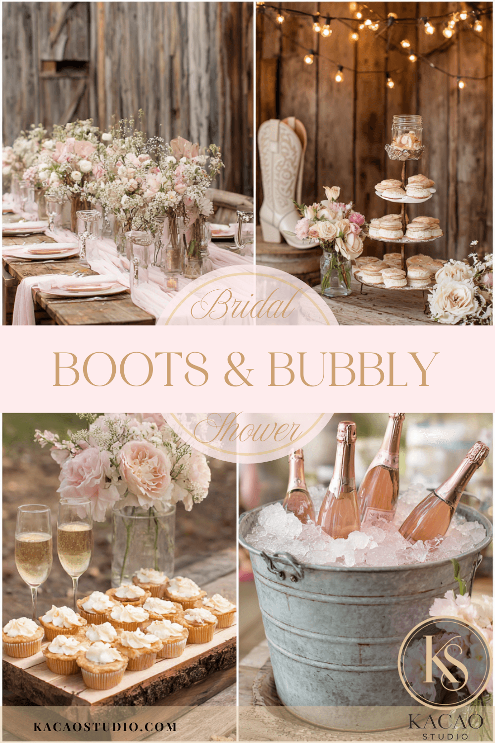 Boots and Bubbly bridal shower