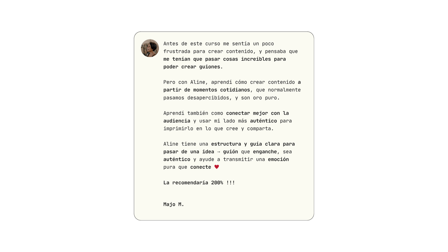 Testimonio 1