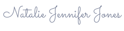 Natalie Jennifer Jones — signature logo linking to official website.