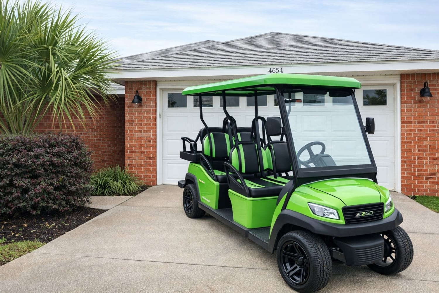 Windstarr Destin vacation rental exterior with free golf cart