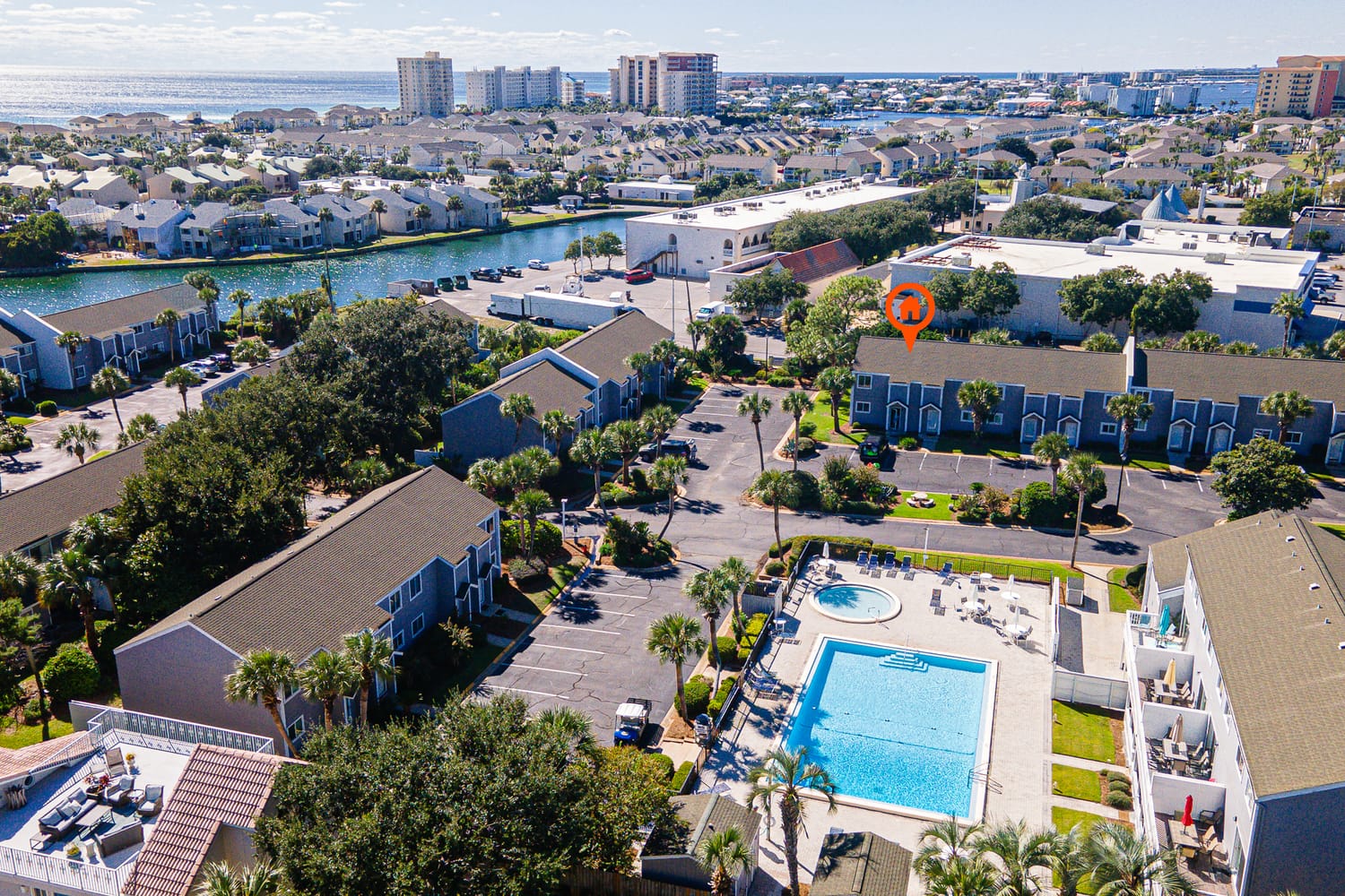 South bay by the gulf aerial shot of the community