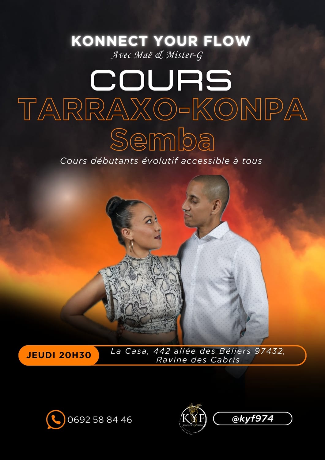 Cours Urban Kizomba à Saint-Pierre avec KYF974
