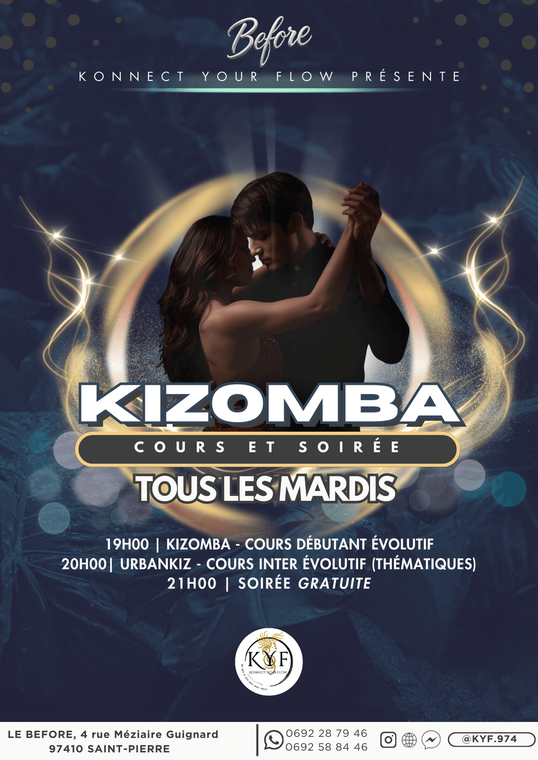 Cours Urban Kizomba à Saint-Pierre avec KYF974