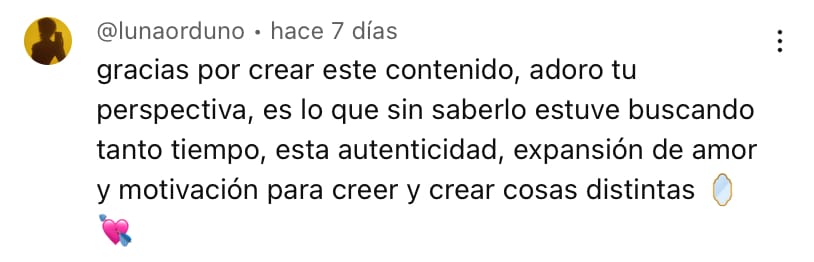 Mensaje de agradecimiento
