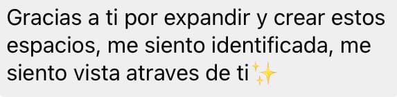 Mensaje de agradecimiento
