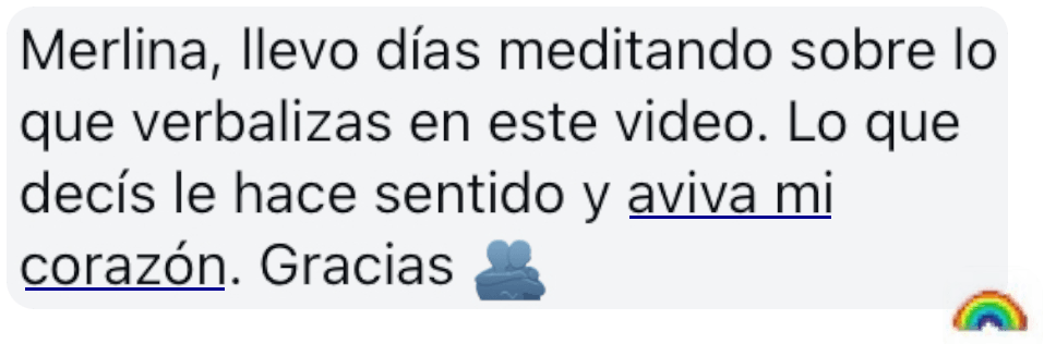 Mensaje de agradecimiento