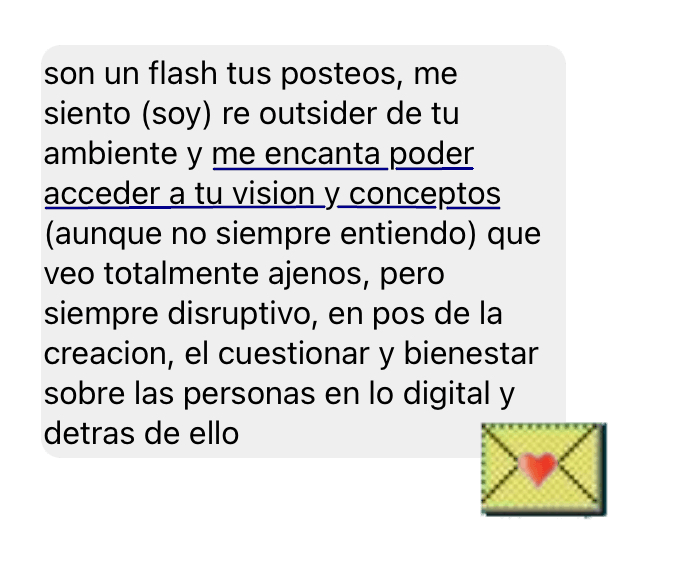 Mensaje de agradecimiento