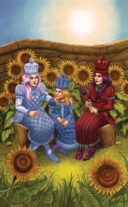 TAROT IN WONDERLAND SUN CARD