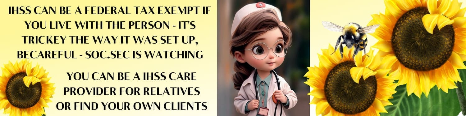 IHSS IS A FEDERAL TAX EXEMPT