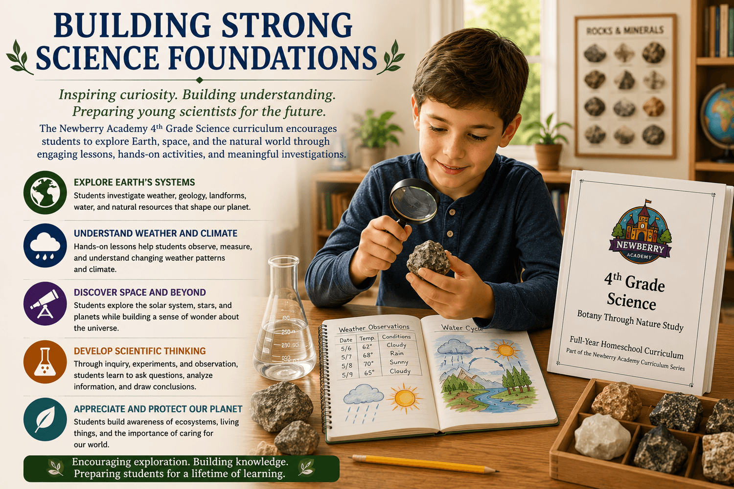 Strong Science 4th Grade Homeschool Science Curriculum | Newberry Academy
