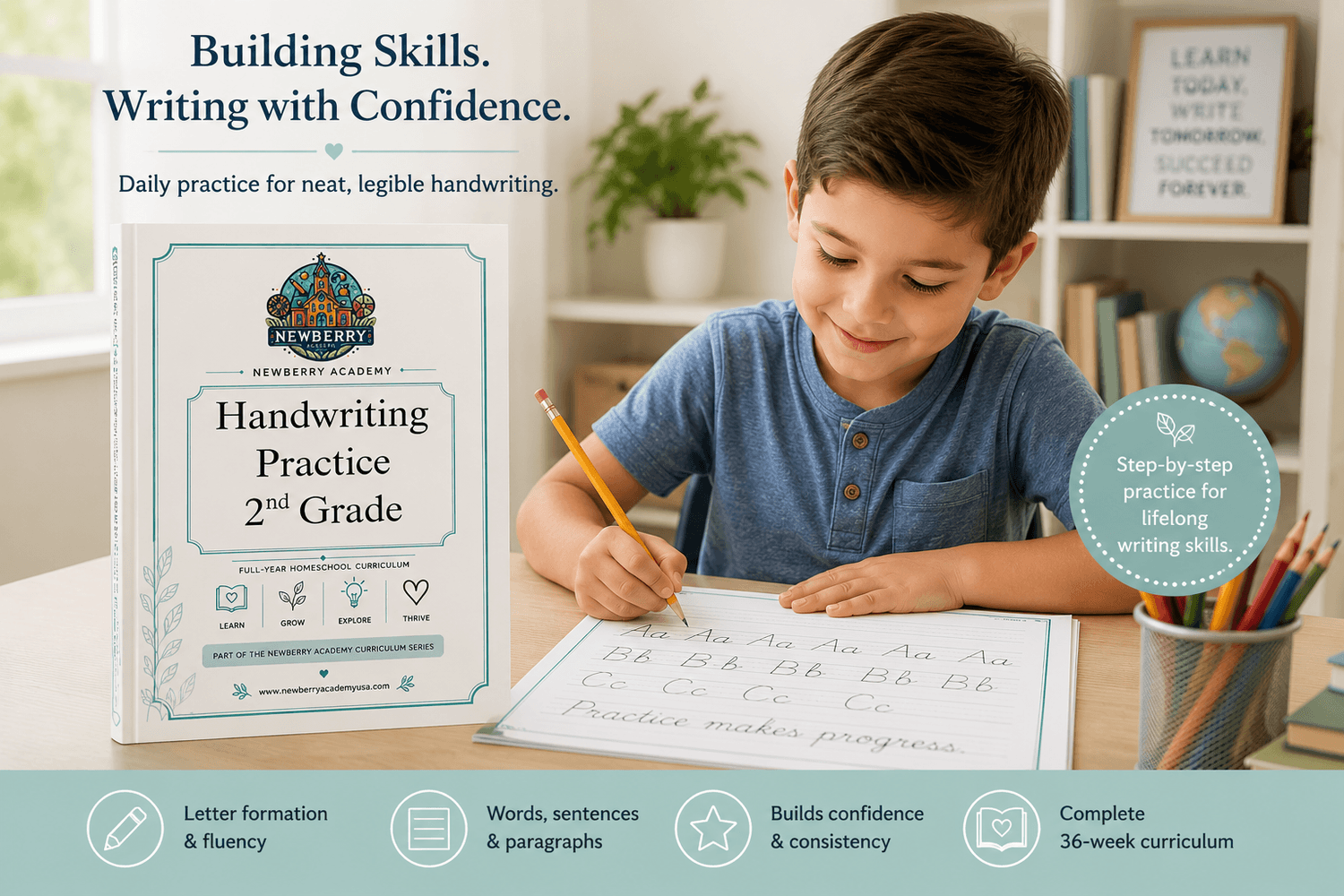 Homeschool Handwriting & Cursive Curriculum | Grades 1–5 | Newberry Academy