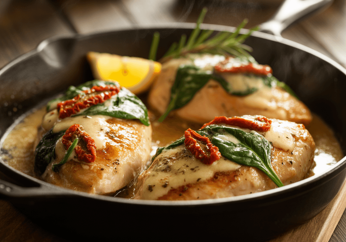 Keto Creamy Tuscan Chicken