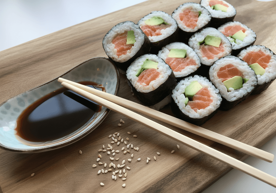 Keto Sushi Rolls with Cauliflower Rice