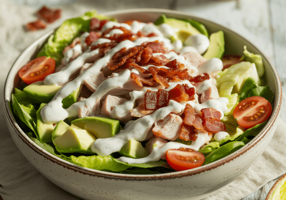 Keto Turkey Club Salad