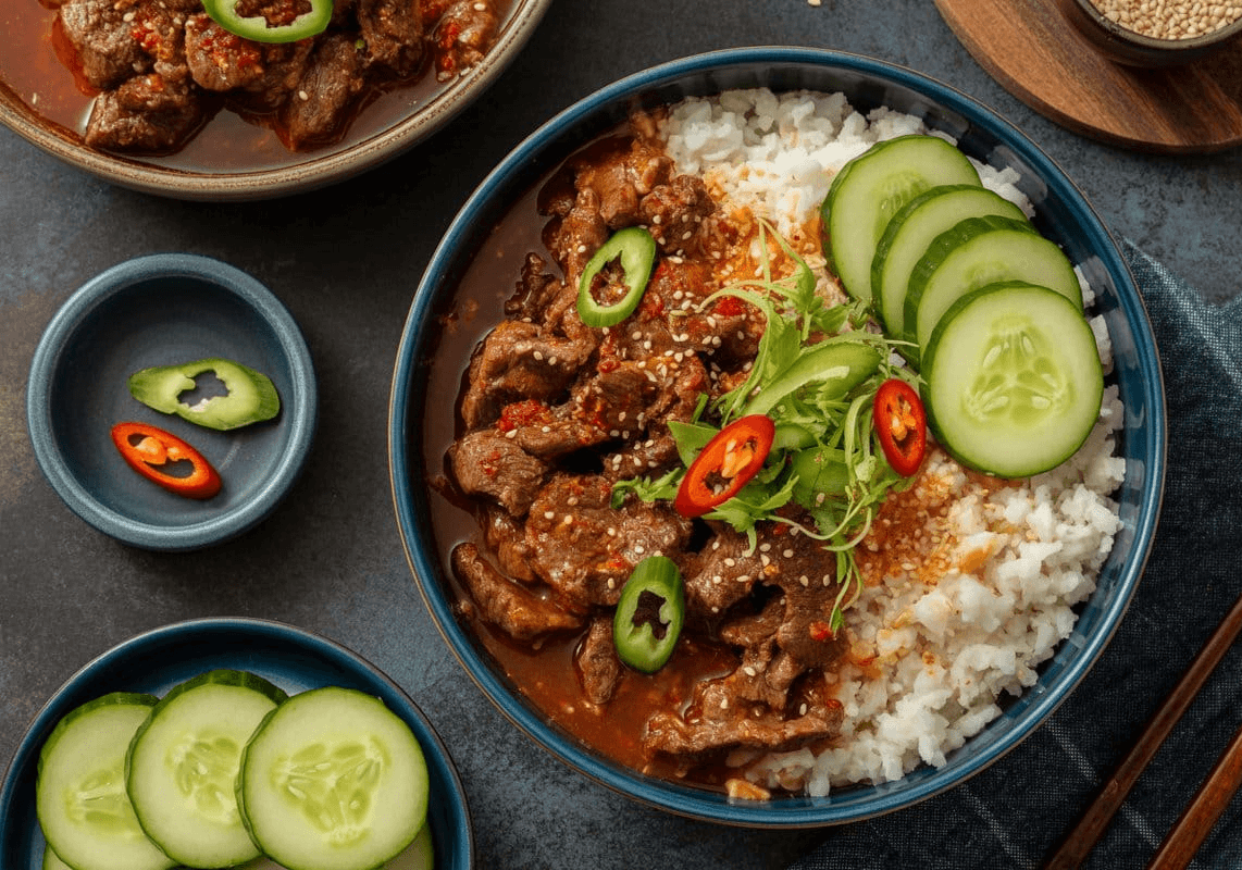 Spicy Keto Beef Bulgogi Bowl