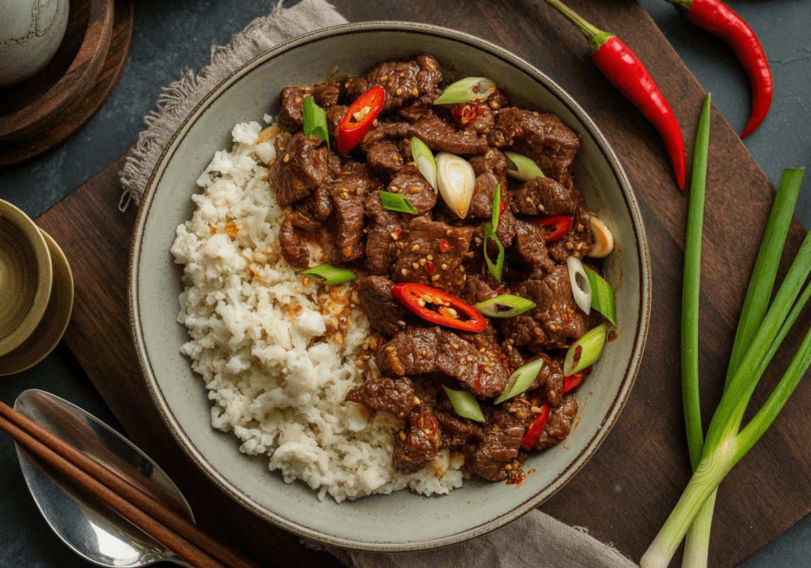 Keto Sichuan Beef with Chili Oil