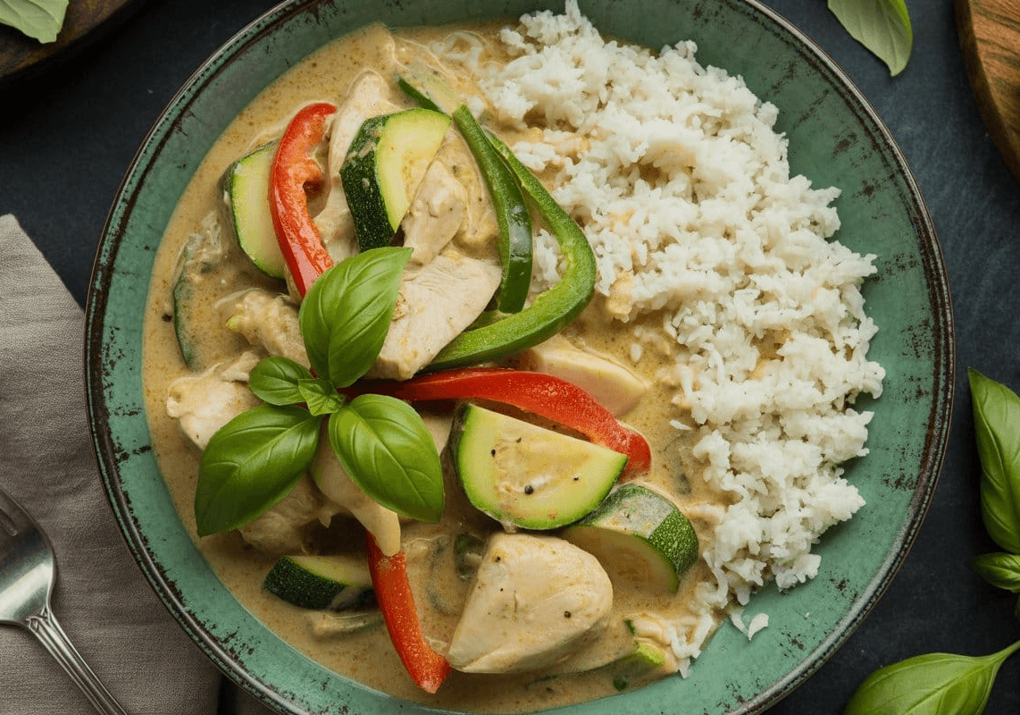 Keto Thai Green Curry with Chicken
