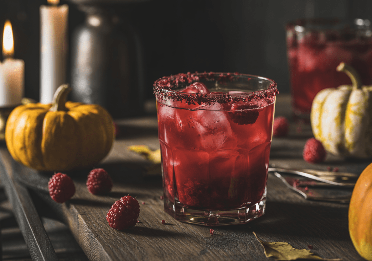 Bloody Berry Keto Cocktail red Halloween drink
