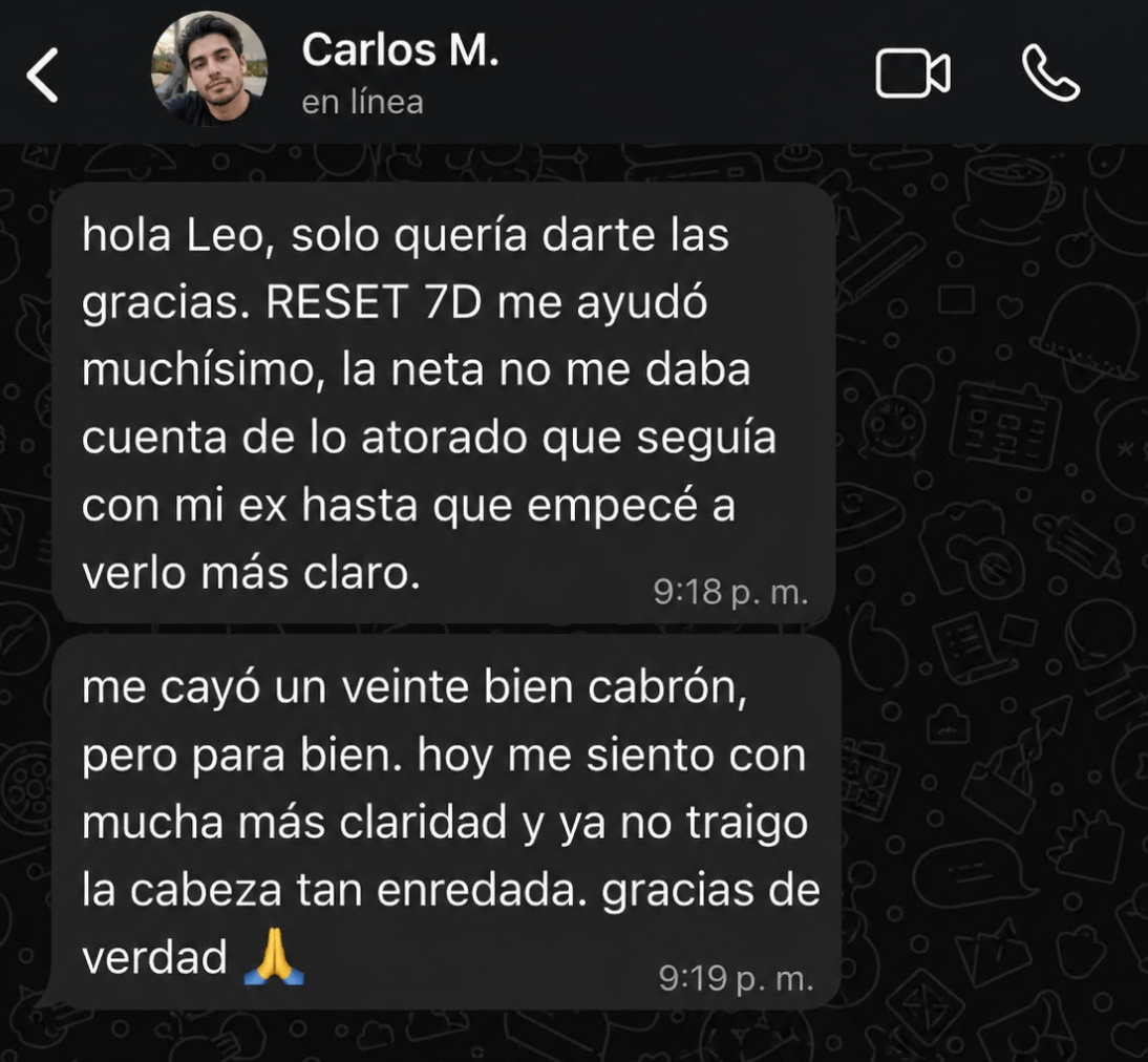 Testimonio por WhatsApp