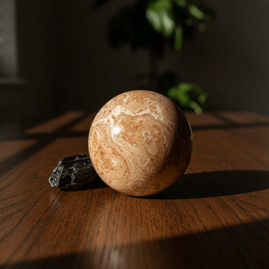 The Ancient Tides Shell Fossil Sphere