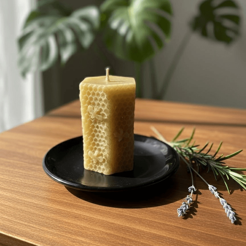 The Purification Pillar: Hand-poured Beeswax Candle