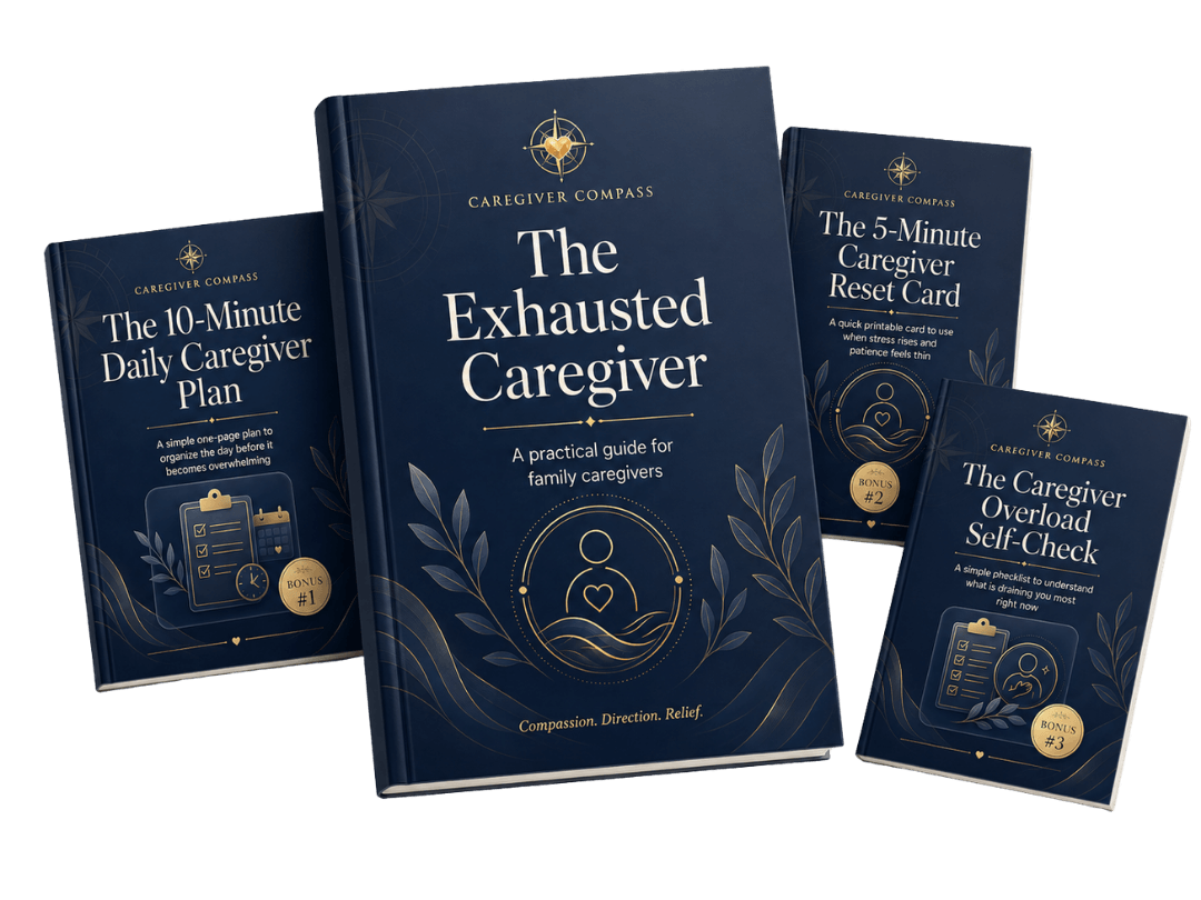 The Exhausted Caregiver ebook and bonus bundle