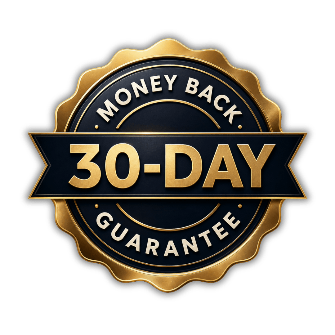30-Day Money Back Guarantee badge