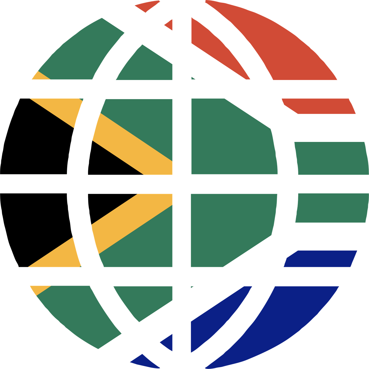 South African flag globe representing overseas caregiving
