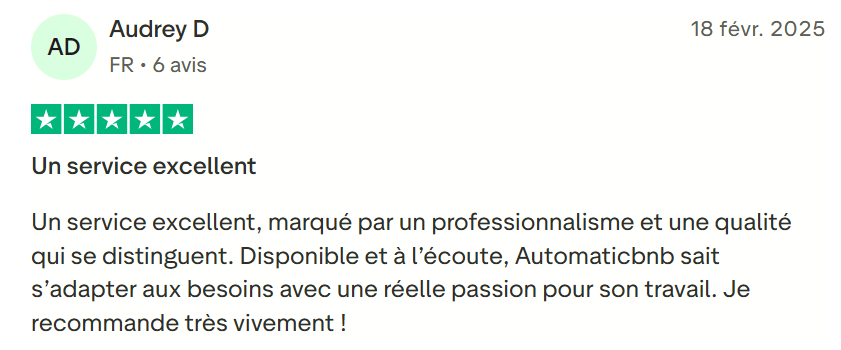 Témoignage Trustpilot 3