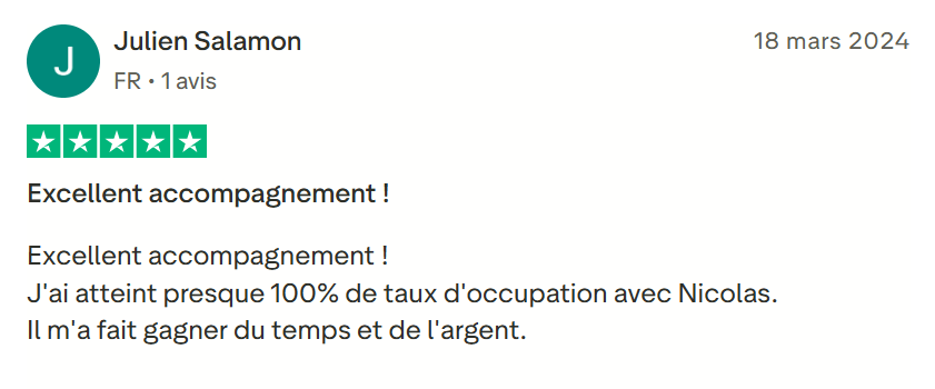 Témoignage Trustpilot 8