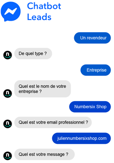 Chatbot no code pour collecte de leads et capture emails