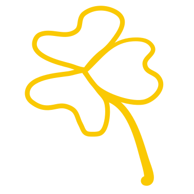 Illustration trèfle jaune