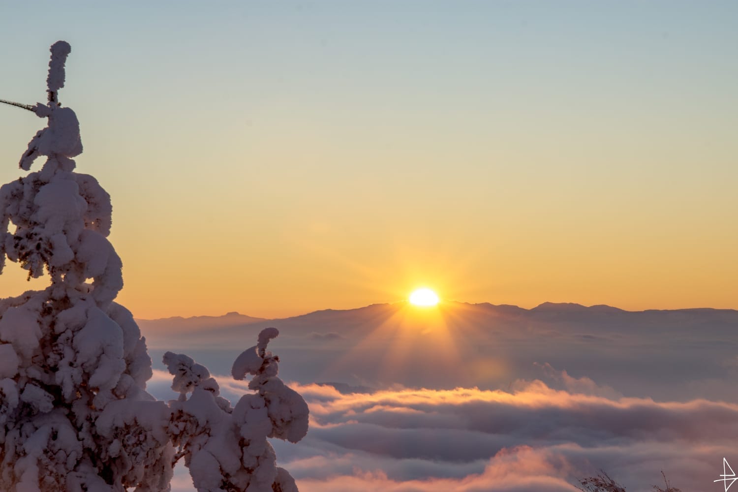 Photo mer de nuages dans le Forez