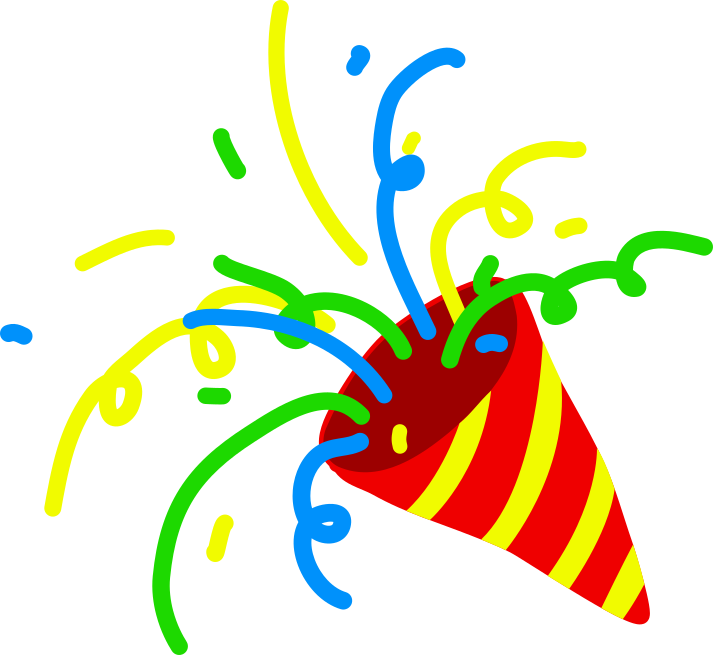 illustration corne à confettis