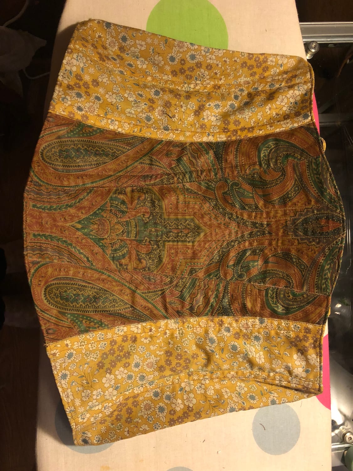 corset fait main de face