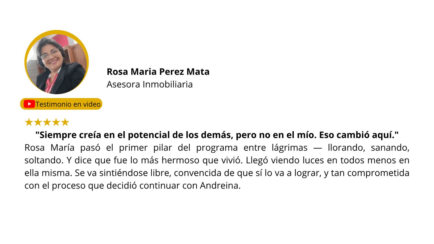 Testimonio Rosa