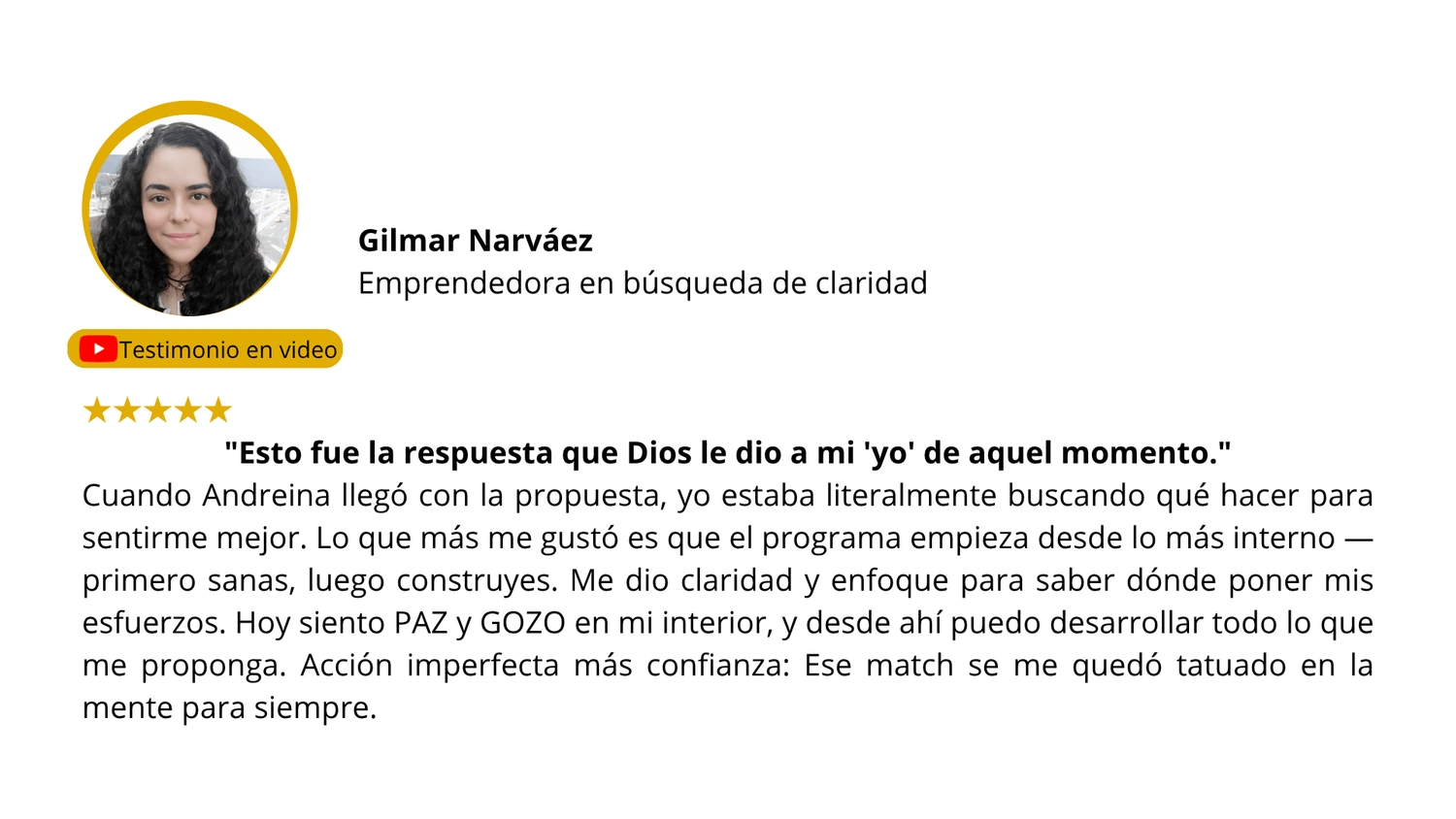 Testimonio Gilmar