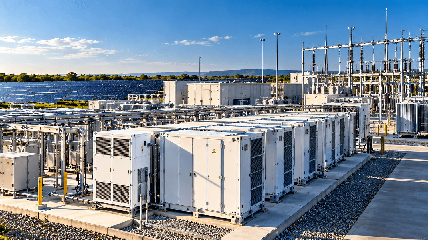 Renewable energy and battery storage development