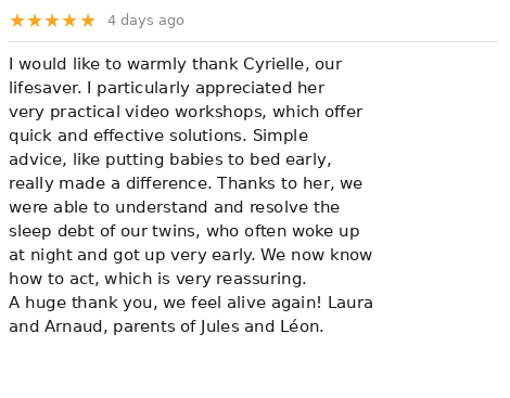 Customer review