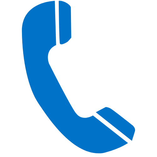 icone téléphone bleu