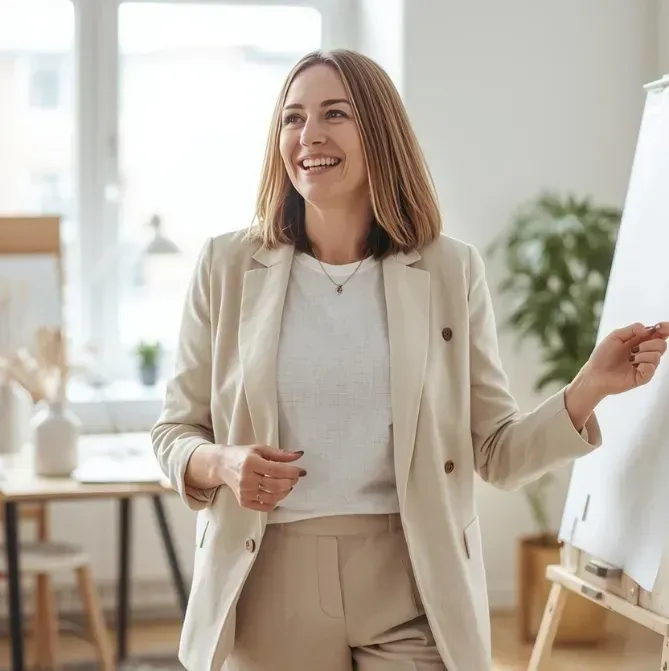 photo de femme souriante