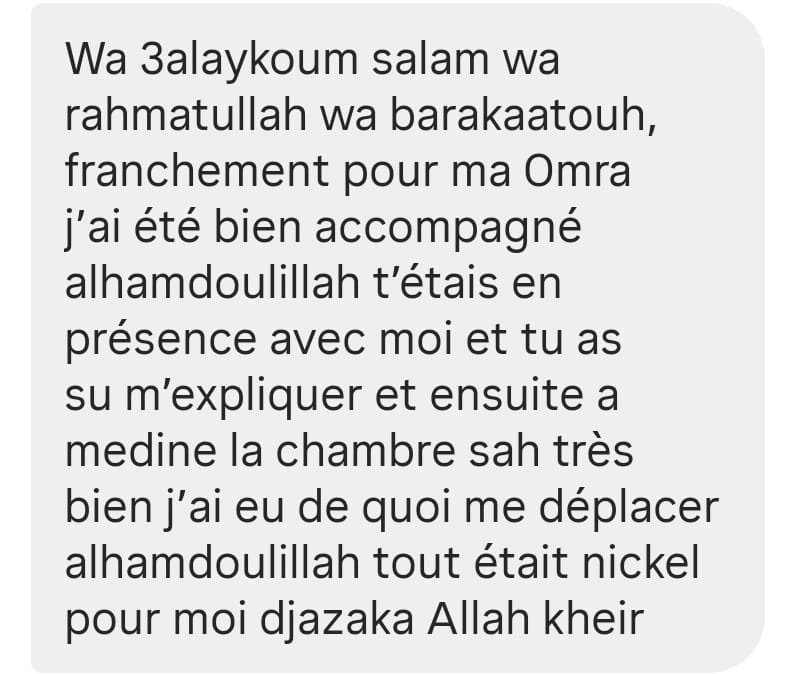 Avis client Médine Excursion 3