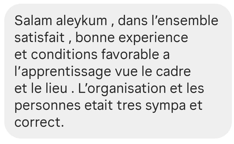 Avis client Médine Excursion 1