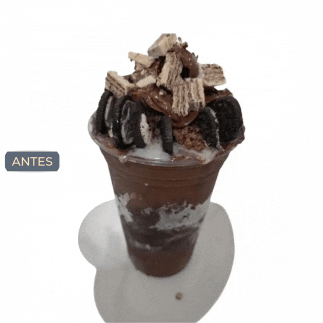 GIF mostrando Food Styling com IA da iLoomia em fotos