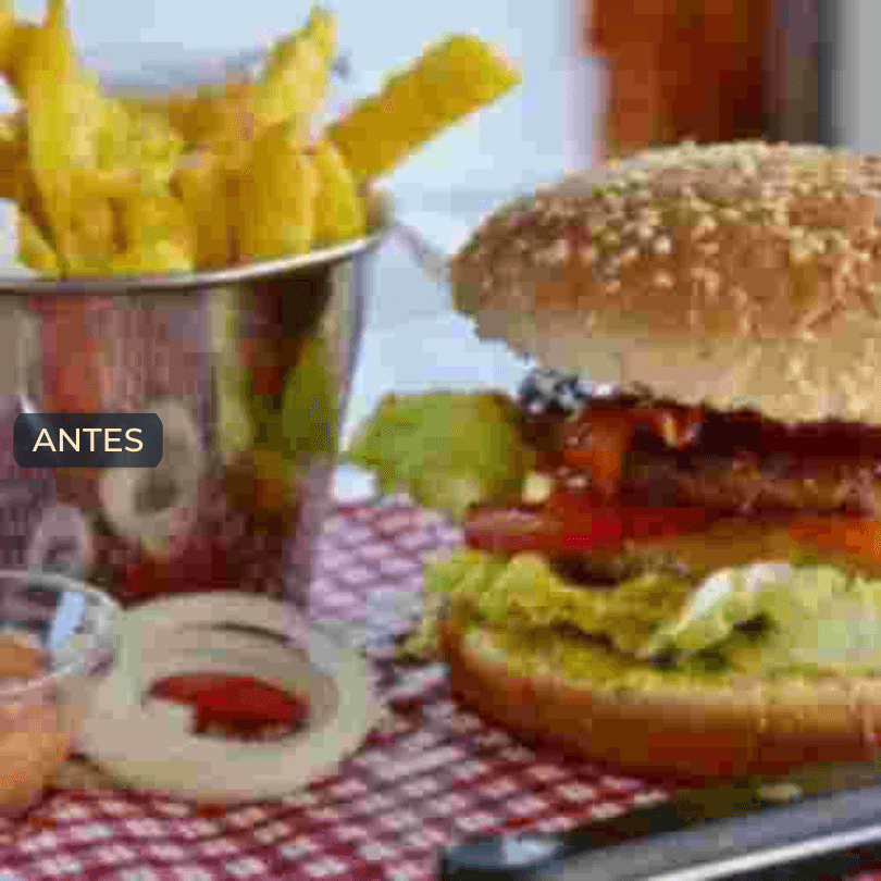 Hamburguer artesanal antes do Tema iLoomia